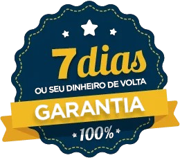 Selo de garantia de 7 dias — 100% ou seu dinheiro de volta