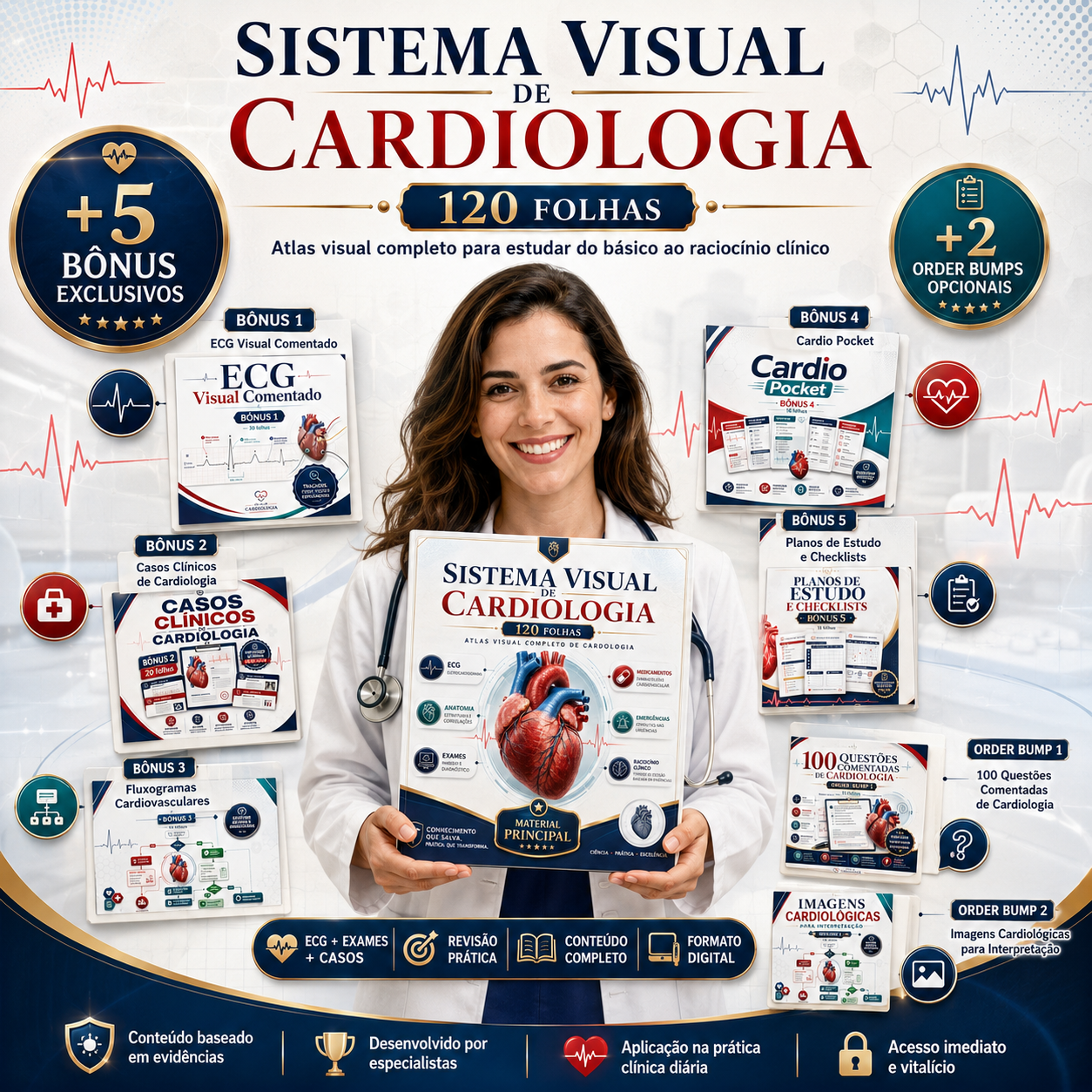 Sistema Visual de Cardiologia — todo o material organizado